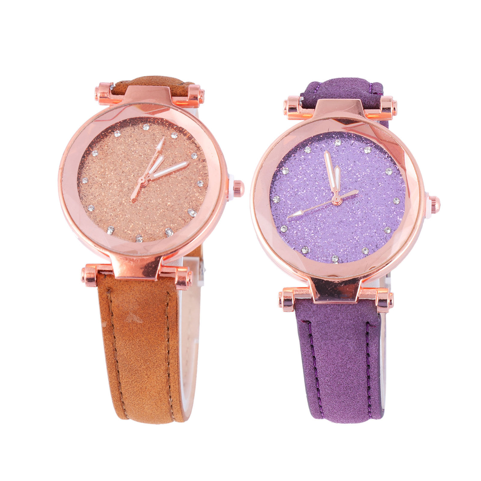 2Pcs Female Wrist Watch Ladies - Luxury Watch Gift For Her recension och pris