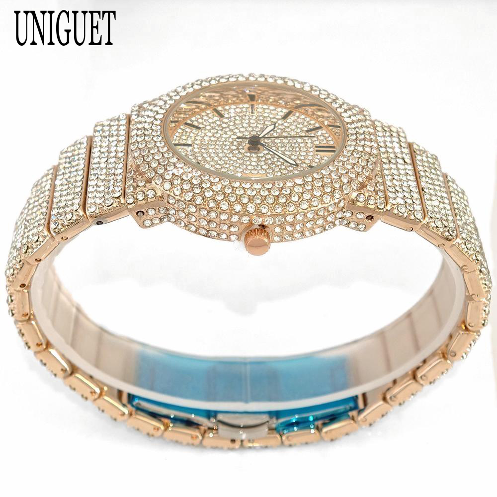 2025 UNIGUET Men's Fashion Ice - Luxury Watch Iceberg recension och pris