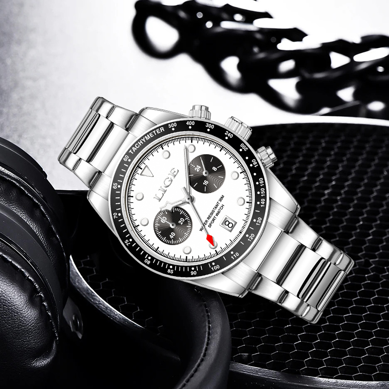 LIGE Brand Fashion Man Watch L - Luxury Watch Maker recension och pris