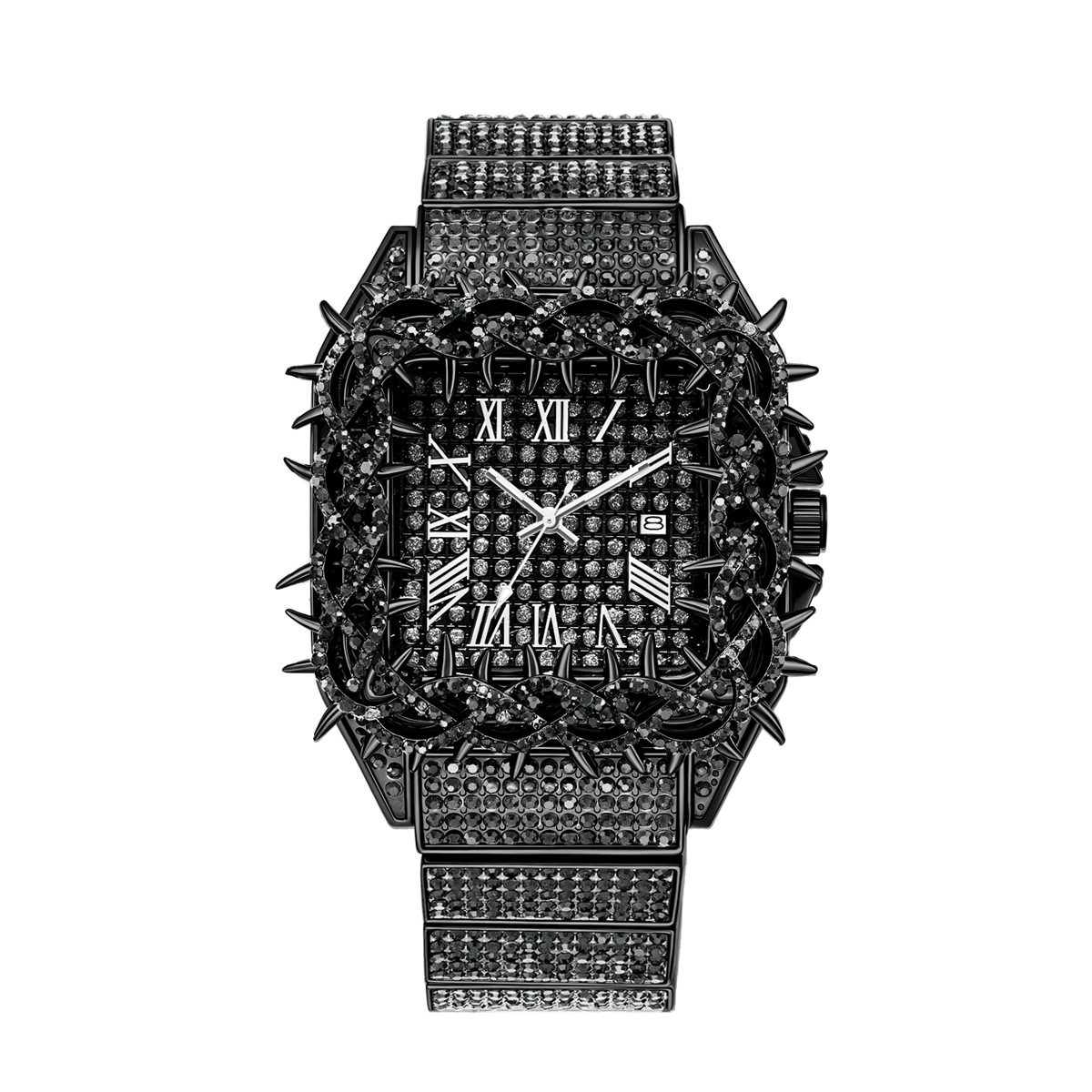 Iced Out Square Men Quartz Wat - Luxury Watch Iceberg recension och pris