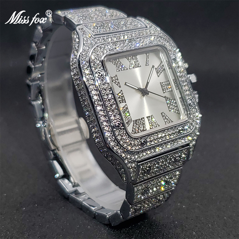 MISSFOX Square Watches For Men - Luxury Watch Iceberg recension och pris